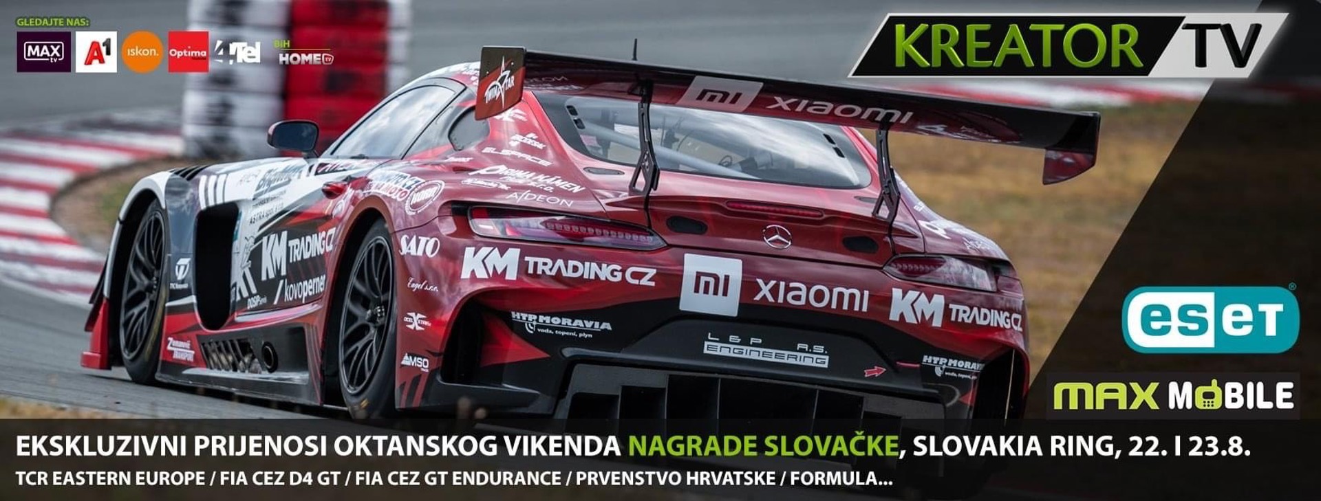 Maxmobile se reklamira u sklopu prijenosa sa Slovakia Ringa
